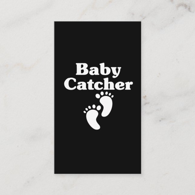 Baby Catcher barnmorska Cute Doula Bird Visitkort (Framsida)