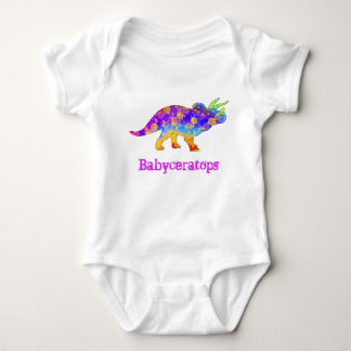 Baby ceratops Colorful Cute Triceratops Dinosaur T Shirt