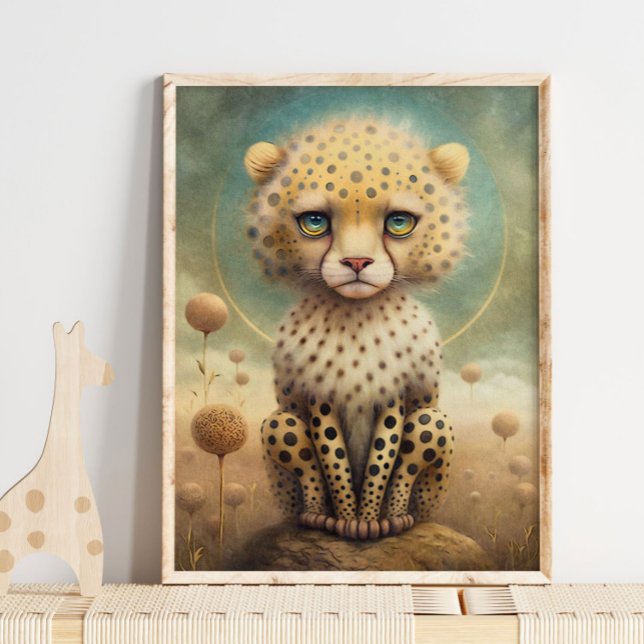 Baby Cheetah Gender Neutral | Skriv ut Cheetah Wal Poster (Skapare uppladdad)