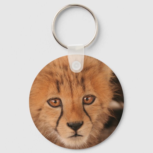 Baby Cheetah Keychain Nyckelring (Framsida)