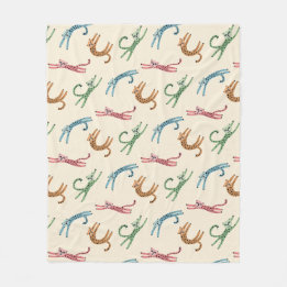 Baby Cheetah Stretches Multifärgad Fleece Blanket