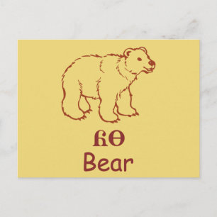 Baby Cherokee Bear Vykort