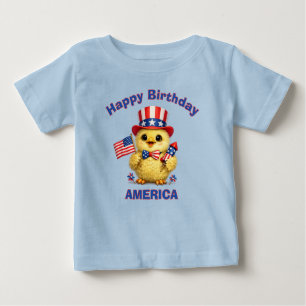 Baby Chick (4c) Patriotisk barn t-shirt