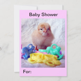 Baby Chick, babyskor Inbjudningar