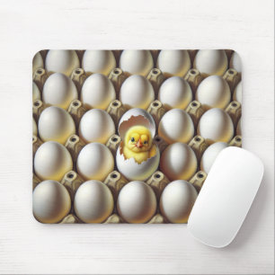 Baby Chick i äggkartongen Musmatta