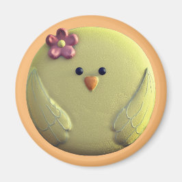 Baby chick, söt gult och rosa magnet