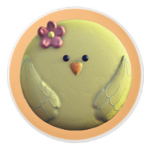 Baby chick Söt gult rosa vår kycklingblomma i 