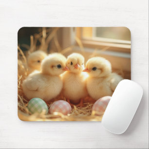 Baby Chickar med Gingham Eggs Musmatta