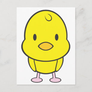 Baby Chicken Tecknad Vykort