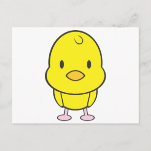 Baby Chicken Tecknad Vykort