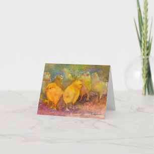 Baby Chicks notecard Kort