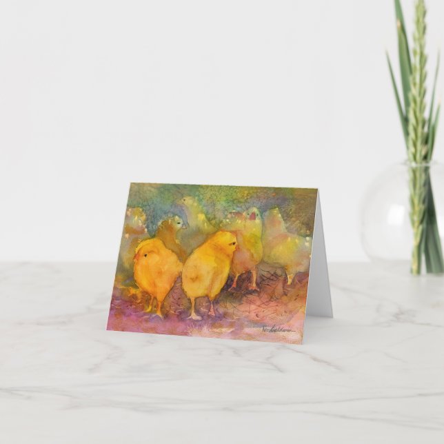 Baby Chicks notecard Kort (Framsida)