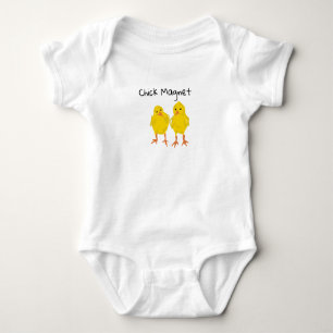 Baby Chicks Painting Chick Magnet Baby Bodykostym T Shirt