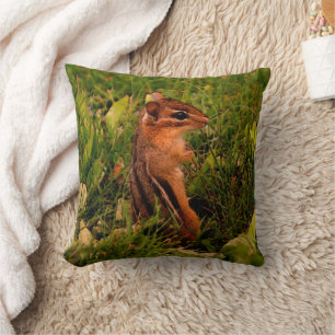 Baby Chipmunk Nature Art Kudde