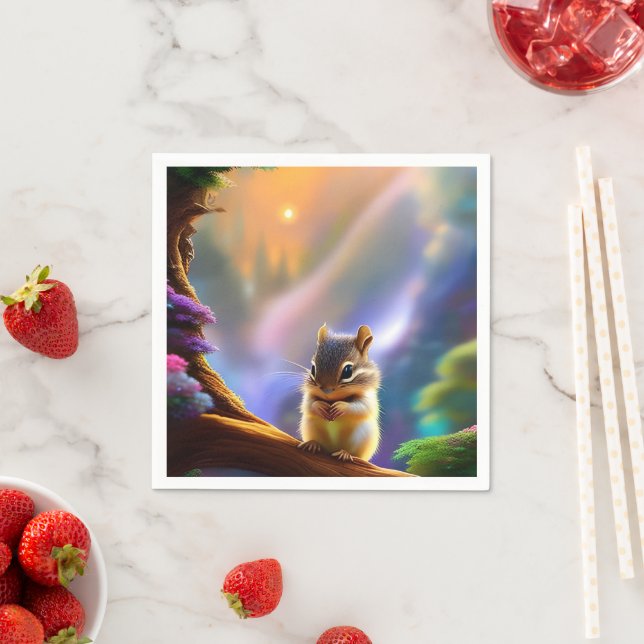 Baby Chipmunk Pappersservett (Insitu)