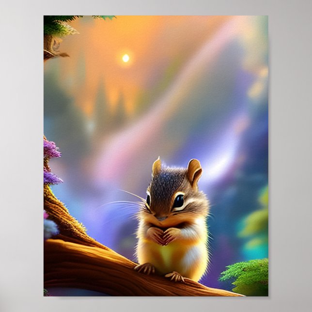 Baby Chipmunk Poster (Framsidan)