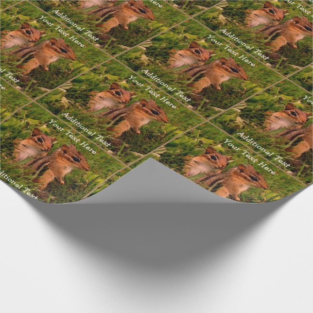 Baby Chipmunks Animal Art Personlig Presentpapper (Hörn)