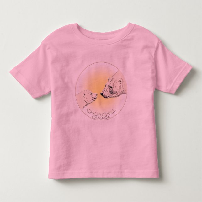 Baby Churchill Souvenir Shirt Polar Bear T-Shirt (Framsida)