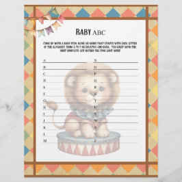 Baby Circus_ Baby ABC Tävling Game Brevhuvud