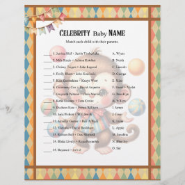 Baby Circus_ Baby-spel för storhet Brevhuvud