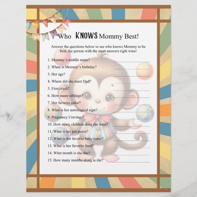 Baby Circus_ känner till Mammans bästa spel Brevhuvud (Framsida)