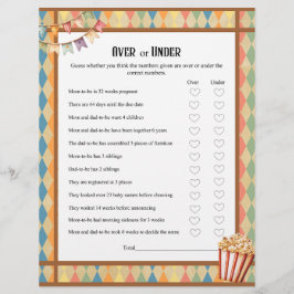 Baby Circus_ Över- eller under babyvisningsspel Brevhuvud