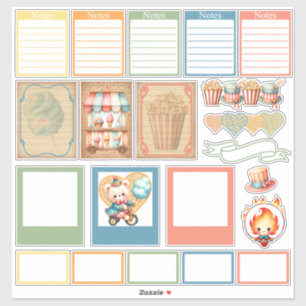 Baby Circus Planner Stickers Klistermärken