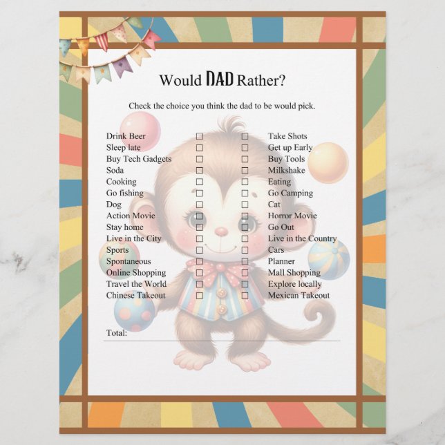 Baby Circus_ Skulle Pappa hellre än Brevhuvud (Framsida)