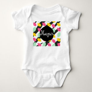 Baby Citron Mix Ränder Sommar T Shirt