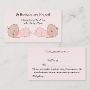 Baby Clinic Tidsbeställning Kort