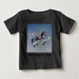 Baby Clostuff - Grått Mare Carousel Horse Tee Shirt