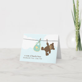 Baby Clothesline Tackkort {grönt}