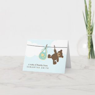 Baby Clothesline Tackkort {grönt}