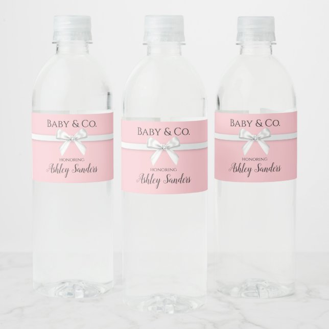 Baby & Co. Baby Shower Water Bottle Labels Vattenflaskor Etikett (Flaskor)