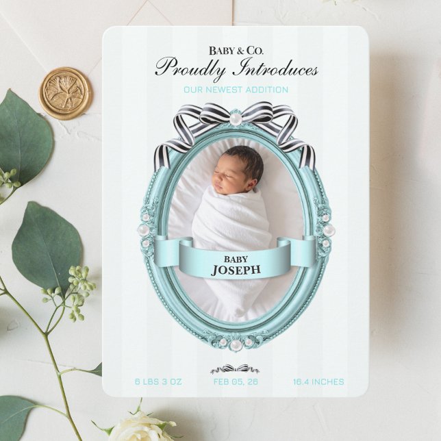 Baby & Co Birth Announcement Card  (Skapare uppladdad)