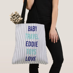 BABY- & CO-duschen personifierar babyen som Tygkasse