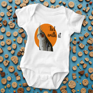 Baby Cockatiel New Pet Bird Syskon Rivalry Orange T Shirt
