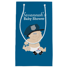 Baby Cop Policeman Baby Shower Gift Bag