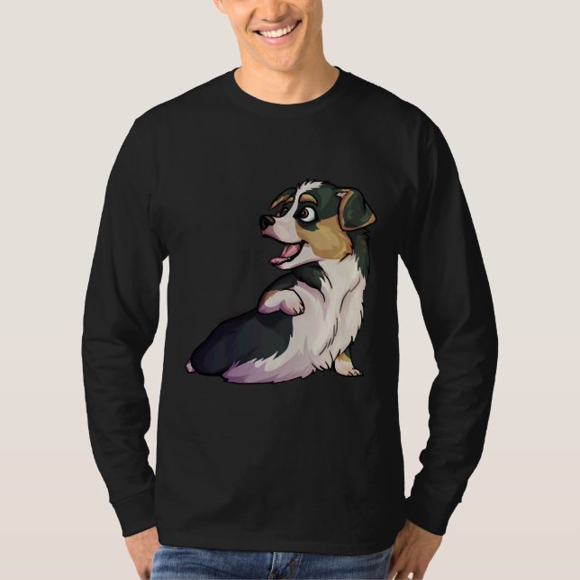Baby Corgi, öronad T Shirt (Framsida)