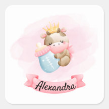 Baby Cow i Rosa och Krona