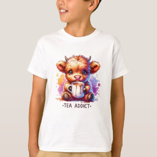 Baby Cow Tea Addict T Shirt