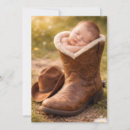 Baby Cowboy Digital nedladdning Blöjtorksinbjudan Inbjudningar