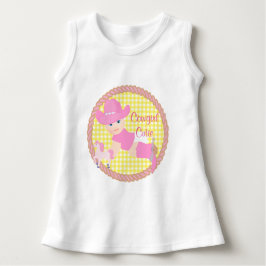 Baby Cowgirl Rosa Hatt Stövlar och Häst Ärmlös T-shirt