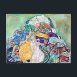 Baby Cradle-målning av Gustav Klimt Vykort<br><div class="desc">Baby Cradle-målning av Gustav Klimt</div>