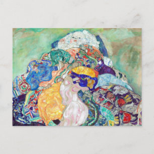 Baby Cradle-målning av Gustav Klimt Vykort