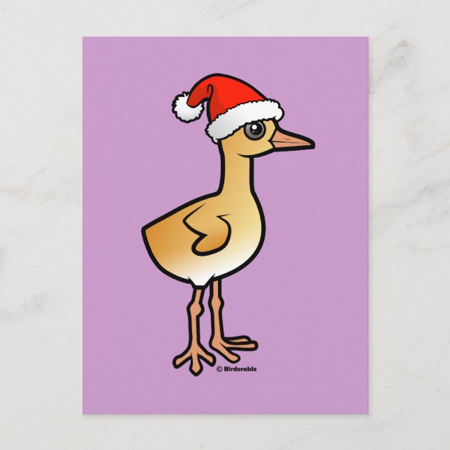 Baby Crane Santa Helg Vykort (Framsida)
