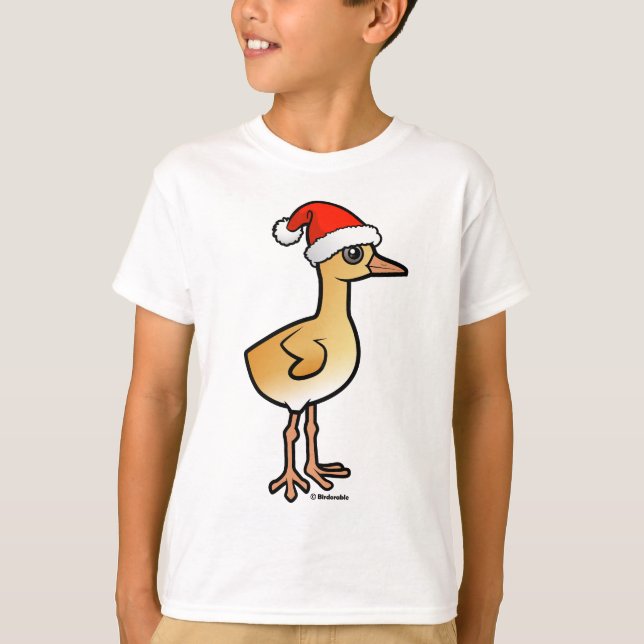 Baby Crane Santa T Shirt (Framsida)