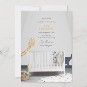 Baby Crib Baby Shower Inbjudningar