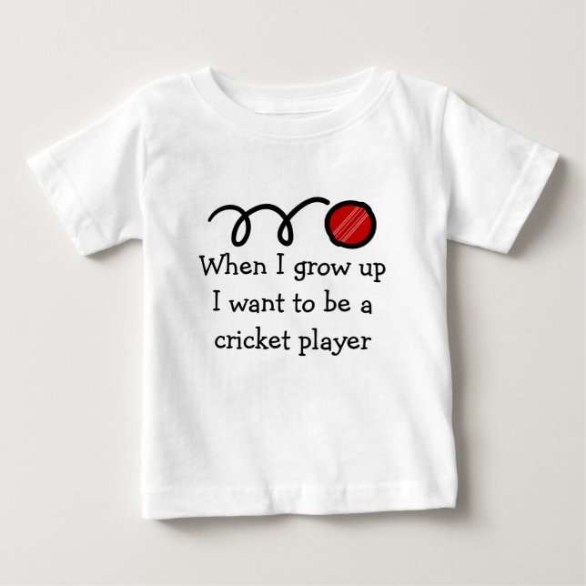 Baby cricket-spelare | Cute Newborn-gåva Tee (Framsida)