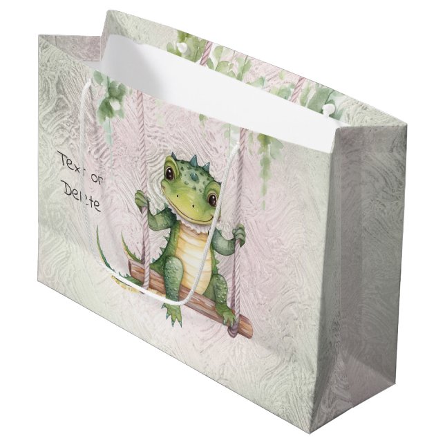 Baby Crokodile Gift Bag (Framsidan Vinklad)